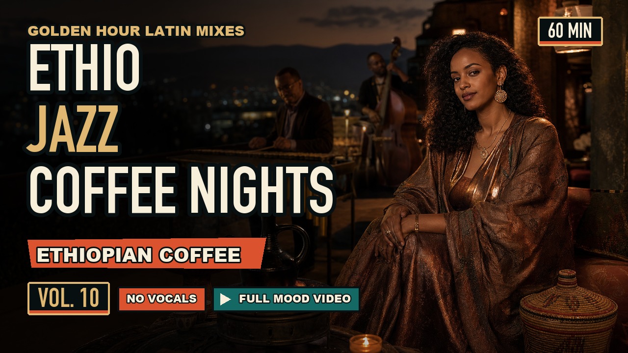 Thumbnail for Coffee Starts Over Coals ☕ No-Vocals Ethio Jazz Mix | 60 Min
